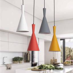 Modern Multi Pendant Light Conical Metal Shade Kitchen Island Lighting - thumbnail 1