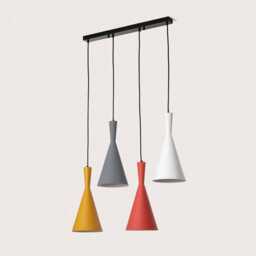 Modern Multi Pendant Light Conical Metal Shade Kitchen Island Lighting - thumbnail 2