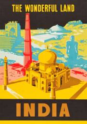 "Vintage India Travel Poster ""The Wonderful Land" - thumbnail 2