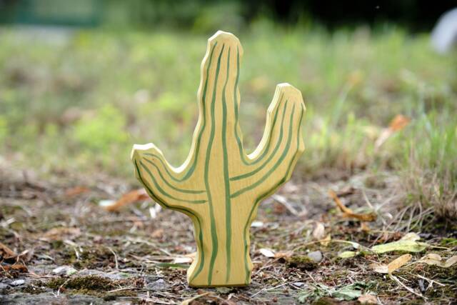 Cactus Toy - Wooden Pretend Play Playscape Dadakacraft Waldorf & Montessori Inspired Kids - image 1