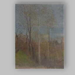 Delicate Birch Trees Woodland Spring Landscape Painting Canvas Wall Art Print Decor Picture Ready To Hang - thumbnail 1