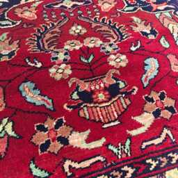 Handwoven Wool Prayer Rug Afghan Turkmen Small Area Rug - 4.5x3.2 Ft - thumbnail 3