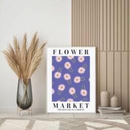 Flower Market Print, Botanical Floral Decor, Poster, Boho New Home Gift, Art, Decor - thumbnail 2
