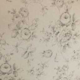 King Size Upholstered Headboard - Faded Roses Grey - thumbnail 4