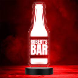 Bottled Lager Beer Drink Alcohol Home Bar Man Cave Colour Change Night Light