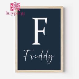 Personalized Football Prints Teen Boy Bedroom Decor, Set Of 3 - thumbnail 3