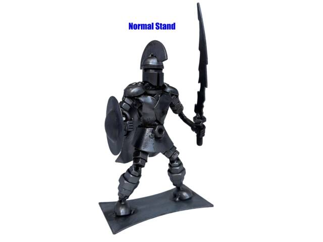 Spartan Warrior Ancient Greece. 7 Inches High. 100% Handmade. Greek Warriors Are Made Out Of Scrap Metal - image 1