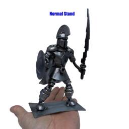 Spartan Warrior Ancient Greece. 7 Inches High. 100% Handmade. Greek Warriors Are Made Out Of Scrap Metal - thumbnail 3