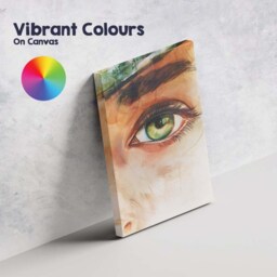 Emerald Green Human Eye Watercolour Abstract Portrait Canvas Wall Art Print Decor Picture Ready To Hang - thumbnail 4