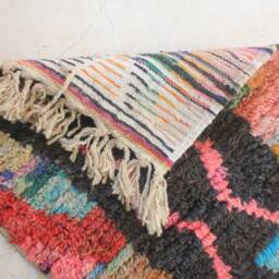 Custom Runner Moroccan Hand Knotted Runner Rug, Wool Rug Shaggy Authentic Moroccan Rug, Fluffy Rug - thumbnail 4
