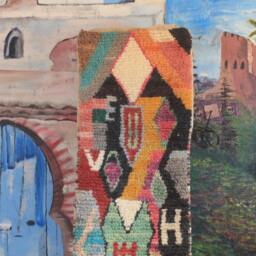 Custom Runner Moroccan Hand Knotted Runner Rug, Wool Rug Shaggy Authentic Moroccan Rug, Fluffy Rug - thumbnail 2