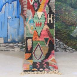 Custom Runner Moroccan Hand Knotted Runner Rug, Wool Rug Shaggy Authentic Moroccan Rug, Fluffy Rug - thumbnail 3