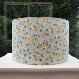 Handmade Cath Kidston Lampshade Camden Rose Red Floral Drum Shade - thumbnail 2