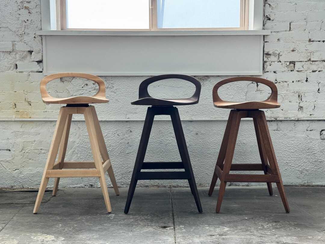 Mid Century Modern Swivel Counter Stool Tractor Seat, Usa Made by