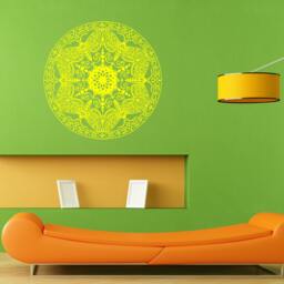 Mandala Butterfly Ornament Wall Sticker Vinyl Mural Decal Home House Apartment Art Decor Free Shipping L019 - thumbnail 1