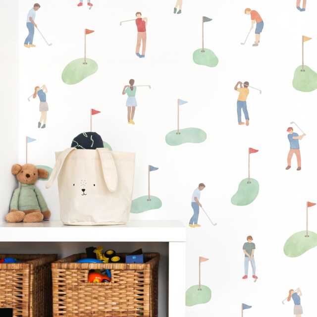 Golf Wall Decals - Removable, Reusable Stickers Sports Nursery Decor, Kids Room Art, Decor - image 1