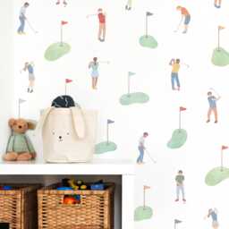 Golf Wall Decals - Removable, Reusable Stickers Sports Nursery Decor, Kids Room Art, Decor - thumbnail 1