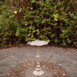 Metal Bird Bath Ornament Feeder Table - thumbnail 2