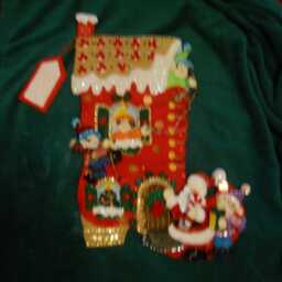 "Bacilla Handmade Felt Applique Christmas Holiday Stocking ""Holiday Decorating" - thumbnail 2