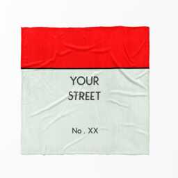 Property Board Style Personalised Towel Custom Door Number Street Name & Background Colour Fun Colourful Game Bathroom Home Decor Gift - thumbnail 4