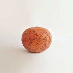 Sculptural Textured Ceramic Oval Vase Stoneware Art Object Japandi Hand-Built in Barcelona - thumbnail 3