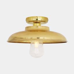 Darya Industrial Brass Ceiling Light 12.5'' Ip65 - thumbnail 1