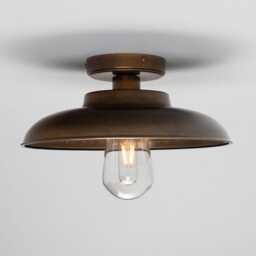 Darya Industrial Brass Ceiling Light 12.5'' Ip65 - thumbnail 2