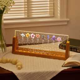 Custom Grandmas Garden Night Light Unique Gifts For Grandma, Birth Flower Lamp, Moms Lamp, Bedroom Lamp, Mothers Day