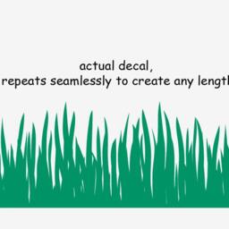 "Large Wall Grass Border Trim Baby Nursery Decal 1147 - 12"" Tall X 86" - thumbnail 2