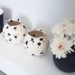 Minimalist Vase, Ceramic Flower Pot, Modern Home Decor, Bud Scandinavian Ceramics & Pottery Vases - thumbnail 1