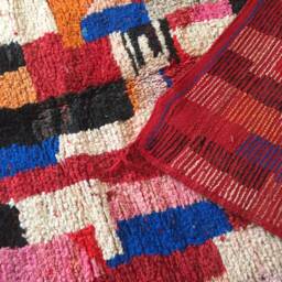 Moroccan Rug Boujaad/Antique Wool Rug Bohemian Berber Atlas Vintage 152 X 256 cm 4.98 8.39 Ft Bouj 502 - thumbnail 4