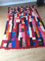 Moroccan Rug Boujaad/Antique Wool Rug Bohemian Berber Atlas Vintage 152 X 256 cm 4.98 8.39 Ft Bouj 502