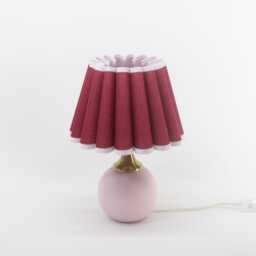 Handmade Wine Red Fabric Room Decoration Lamp For Home Gift-132#