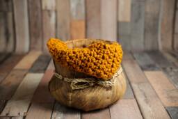 Chunky Butterscotch Baby Blanket Newborn Photography Prop