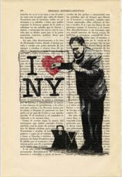 I Love Ny Banksy Art Print Street Stencils Wall Decor Poster Dictionary - 9-N??1 - thumbnail 2