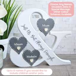 Family Quote Sign, Name Unique 40Th Birthday Gift For Her, Mummy From Daughter, Single Mum Mothers Day - thumbnail 1