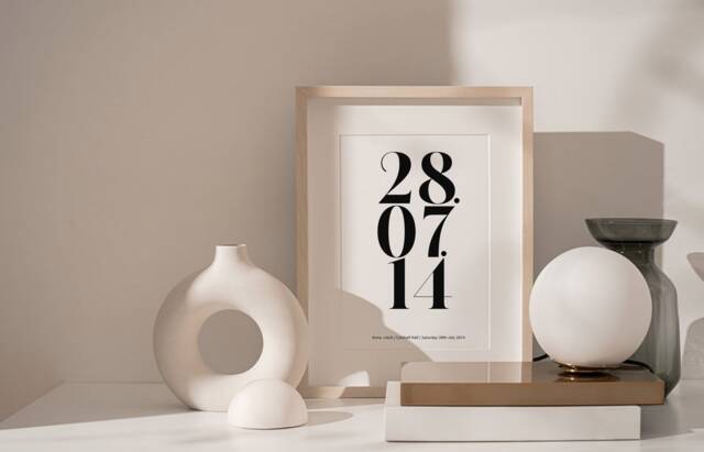 Personalised Date Print, Perfect For Gifts & Milestones, Printed On 250Gsm Premium Quality Paper. A5, A4 A3 Paper Sizes - image 1
