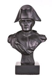 French Emperor Napoleon Bonaparte Stone Bust Statue 5.2'' - 13 cm Black