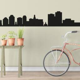 Halifax Wall Decal, Skyline Vinyl Nova Scotia Cityscape, Sticker Vinyl, Canada Sticker, Office Decal - thumbnail 2