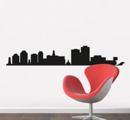 Halifax Wall Decal, Skyline Vinyl Nova Scotia Cityscape, Sticker Vinyl, Canada Sticker, Office Decal - thumbnail 1
