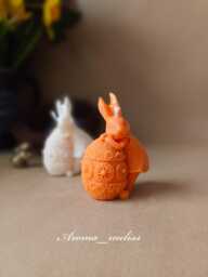 Bunny & Easter Egg Candle Handcrafted Soy-Bee Wax Decor - thumbnail 1
