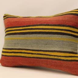 Throw Lumbar Kilim Pillow 14x20 Inch(35x50 cm Bohoturkish Kilim Pillowcover Chair Small Oblong Cushion Cover Tribal Pillow 4Bef-273 - thumbnail 3