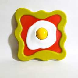 Fried Egg Wavy Wall Hanging Dopamine Kitchen Decor