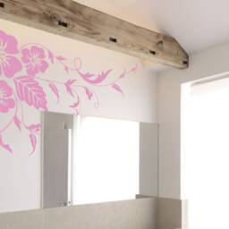 Floral Wall Decal, Floral Stickers, Decor, Bathroom Art, Flower Sticker, Decals - thumbnail 3