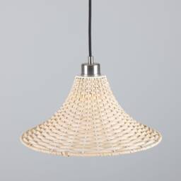 Savannah Large Bell-Shaped Rattan Pendant Light 13.5'' Ip20 - thumbnail 2