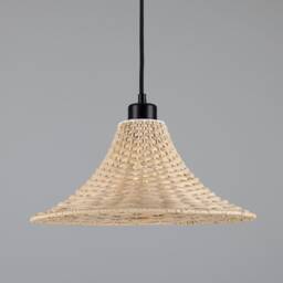 Savannah Large Bell-Shaped Rattan Pendant Light 13.5'' Ip20 - thumbnail 4