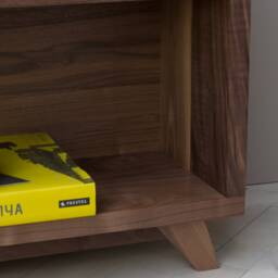 Konk ??? Boonk Bookshelf [Walnut] Bespoke Sizes Available Mid-Century Modern Console Bookcase, Hallway Table With Storage Shelves - thumbnail 3