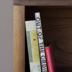 Konk ??? Boonk Bookshelf [Walnut] Bespoke Sizes Available Mid-Century Modern Console Bookcase, Hallway Table With Storage Shelves - thumbnail 4