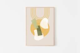 Wonton Noodle Soup Art, Asian Food Modern Chinese Giclee Print, Fine Art Home & Kitchen Decor For The Lover - thumbnail 1