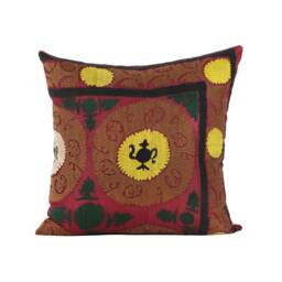 Set Of 4 Pcs, Suzani Pillow Cover, Uzbek Pillow, 20.08 - thumbnail 2